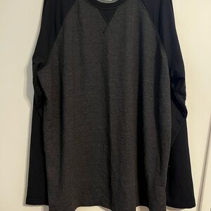 Orvis Long Sleeve Black and Gray Crewneck Sweater XLT